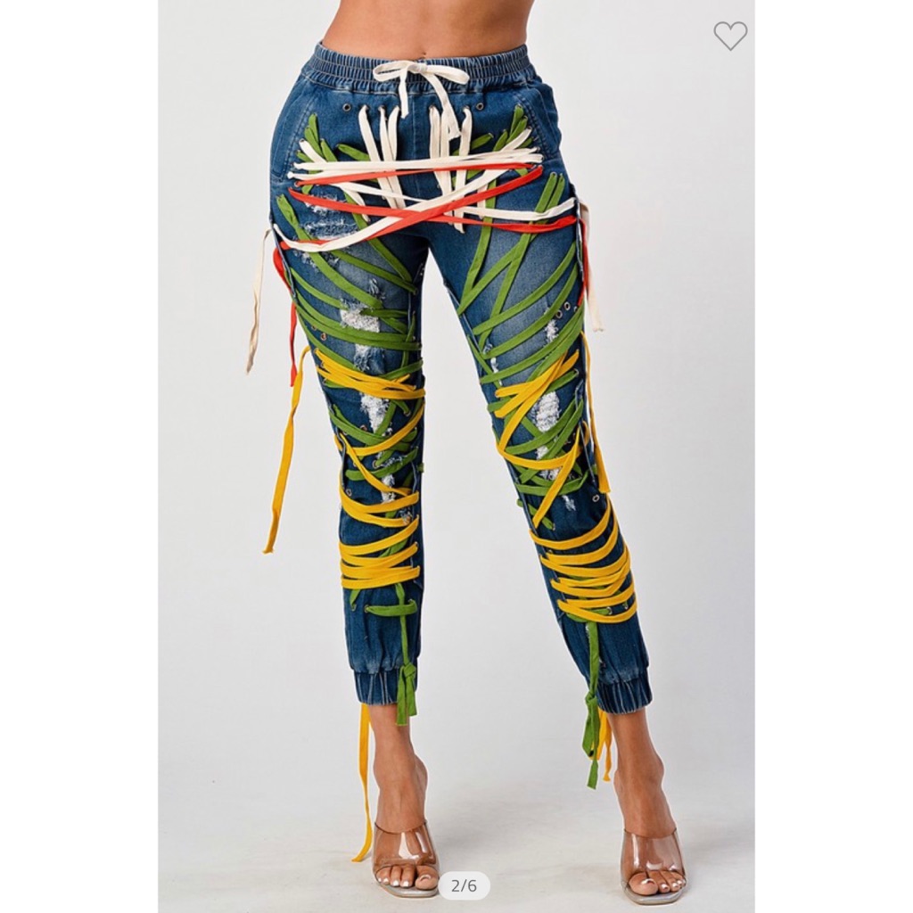 Savaged String Jeans